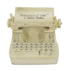 6.5" Decorative Typewriter Accent by Ashland&reg; Ivory
