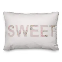Sweet 20" x 14" Throw Pillow