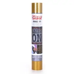 Siser&reg; Sparkle&trade; Heat Transfer Vinyl Gold Star