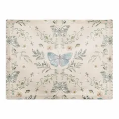 Butterfly Cotton Twill Placemat Cream
