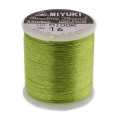 Miyuki&reg; Nylon Beading Thread, 50m Peridot