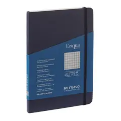 Fabriano&reg; EcoQua Plus A5 Graph Stitch-Bound Notebook Navy