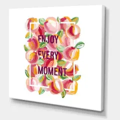 Designart - Enjoy Every Moment - Traditional Canvas Wall Art Print