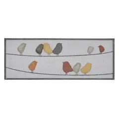 Multi Color Iron Contemporary Wall Decor, 12" x 32" x 1"