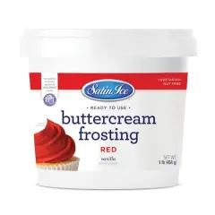 Satin Ice&reg; Buttercream Frosting Red