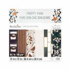 12" x 12" Preppy Park Paper Pad by Recollections&trade;, 58 Sheets