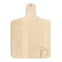 Circle Monogram Maple Paddle Cutting Board T