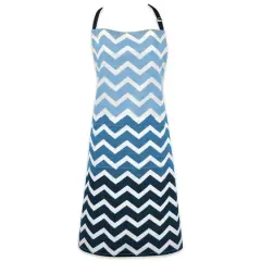 DII&reg; Chevron Apron Nautical Blue