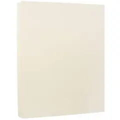 JAM Paper Strathmore Ivory Wove 8.5" x 11" Cardstock, 50 Sheets