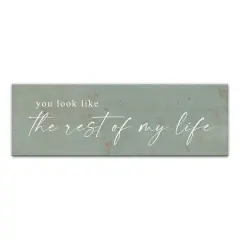 Rest Of My Life 36" x 12" Canvas Wall Art