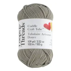 Cuddle Craft Tube&trade; Yarn by Loops & Threads&reg; Perfect Pewter