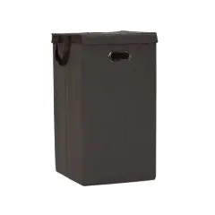 Household Essentials 26" Laundry Hamper with Lid Cobblestone