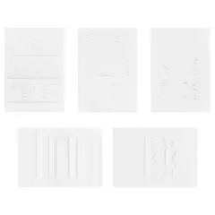 4" x 6" Books Print Layering Stencil Set by Recollections&trade;