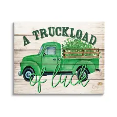 Stupell Industries Truckload Of Luck St Patrick's Day Farmhouse Canvas Wall Art