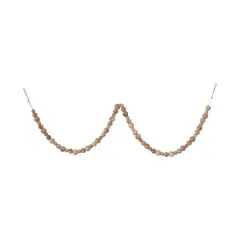 Hello Honey&reg; 6ft. Natural Mango Wood Bead Garland