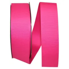 Reliant 1.5" x 50yd. Grosgrain Solid Ribbon Shocking Pink