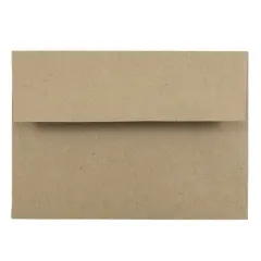 JAM Paper A1 Premium Invitation Envelopes, 50ct. Brown Kraft Paper Bag