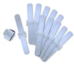 JAM Paper Slaplets Bracelets, 12ct. Sparkle Silver