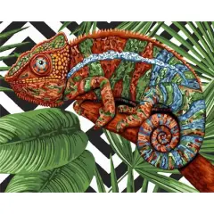 Crafting Spark Chameleon Painting by Numbers Kit
