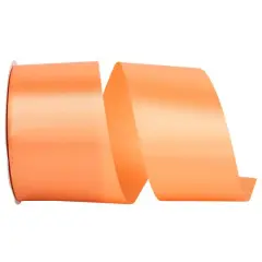JAM Paper 2.5" x 50yd. Single Face Satin Allure Ribbon Peach
