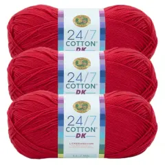 3 Pack Lion Brand&reg; 24/7 Cotton&reg; DK Yarn Grenadine