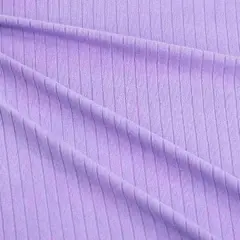 Fabric Merchants Polyester Blend Ribbed Fabric Lilac