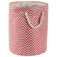 DII&reg; Small Round Chevron Paper Bin Rust