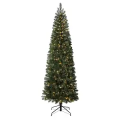7.5ft. Pre-Lit Deerfield Spruce Artificial Christmas Tree, Warm White LED Lights