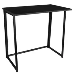 Organize It All 29" x 18" x 32" Foldable Scratch-Resistant Desk Black