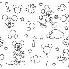 RoomMates Disney&reg; Mickey Mouse Line Art Peel & Stick Wallpaper