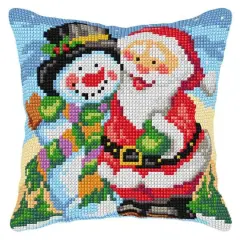 Orchidea Cushion Cross Stitch KitSanta Claus And Snowman