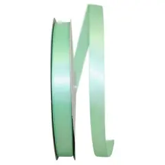 JAM Paper 5/8" x 100yd. Satin Single Face Ribbon Mint