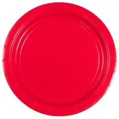 JAM Paper 7" Paper Party Plates, 50ct. Red