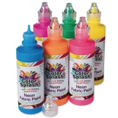 Color Splash!&reg; Neon Fabric Paint, 6ct.