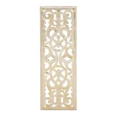 Gold Traditional Ornamental Wood Wall D&eacute;cor