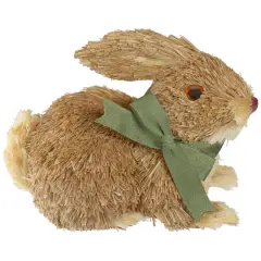 8" Brown Sisal Bunny Rabbit Easter Figure