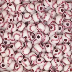 S&S&reg; Worldwide Plastic Baseball Beads, 12mm