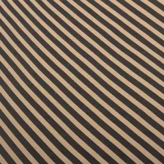 JAM Paper Striped Gift Wrap Brown Kraft and Black