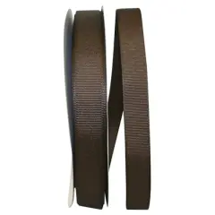 JAM Paper 7/8" Grosgrain Texture Ribbon Brown