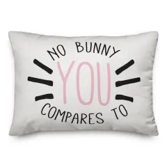 No Bunny Compares to You Throw Pillow