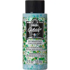 FolkArt&reg; Glitterific Pop&trade; Acrylic Paint, 2oz. Dragon Scales