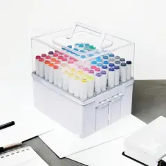Deflecto&reg; White/Clear Expandable Accordion Marker Organizer