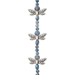 Silver & Blue Dragonfly Mix Beads by Bead Landing&trade;