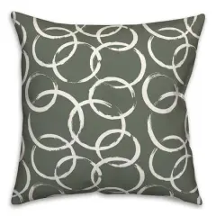 18" x 18" Circles Versatile Throw Pillow Sage