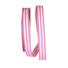 The Ribbon Roll 5/8" x 25yd. Grosgrain Stripes Ribbon Pink