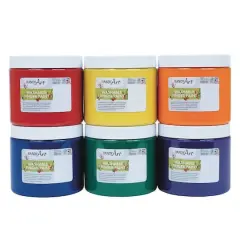 Handy Art&reg; Washable Finger Paint Primary Colors Set