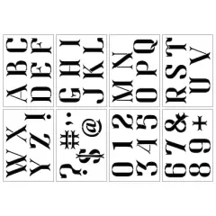 3" Uppercase Alphabet Stencils by Craft Smart&reg;