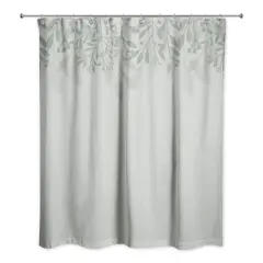 Floral Banner Shower Curtain, 71" x 74" Green