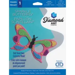 Diamond Art Butterfly Costume Foam Mask Kit