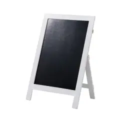 Glitzhome&reg; 30" White Wood Chalkboard